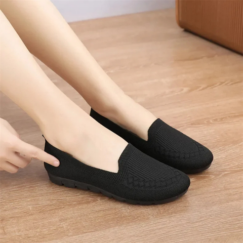 Ballerinas Schuhe Damen |  Fußbett mit Unterstützung | Atmungsaktiv für Alltag und Freizeit