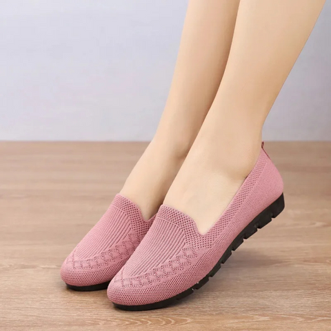 Ballerinas Schuhe Damen |  Fußbett mit Unterstützung | Atmungsaktiv für Alltag und Freizeit