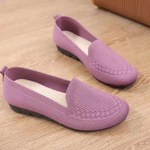 Ballerinas Schuhe Damen |  Fußbett mit Unterstützung | Atmungsaktiv für Alltag und Freizeit