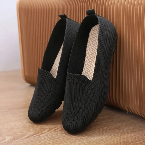 Ballerinas Schuhe Damen |  Fußbett mit Unterstützung | Atmungsaktiv für Alltag und Freizeit