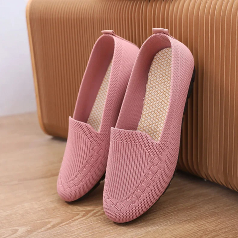 Ballerinas Schuhe Damen |  Fußbett mit Unterstützung | Atmungsaktiv für Alltag und Freizeit
