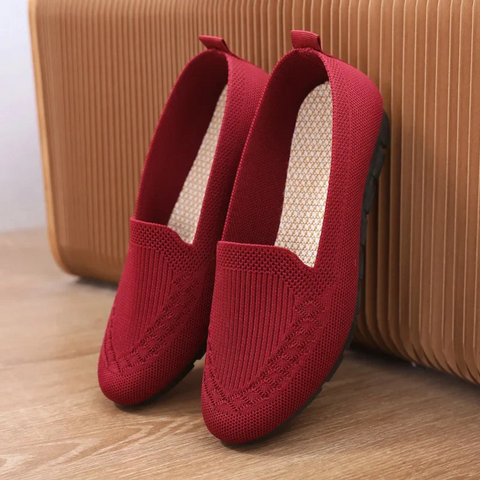 Ballerinas Schuhe Damen |  Fußbett mit Unterstützung | Atmungsaktiv für Alltag und Freizeit