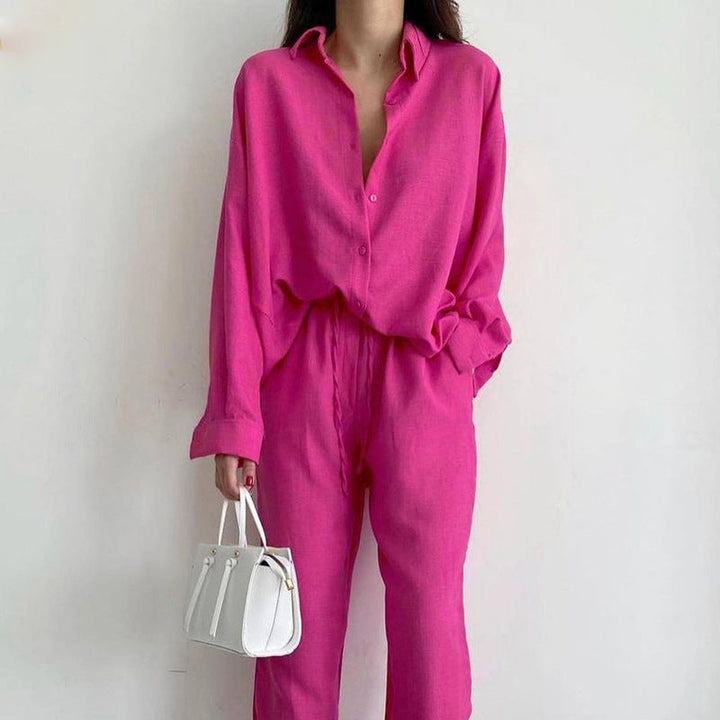 Lisa| Stylisches Blusen- und Hosen-Set