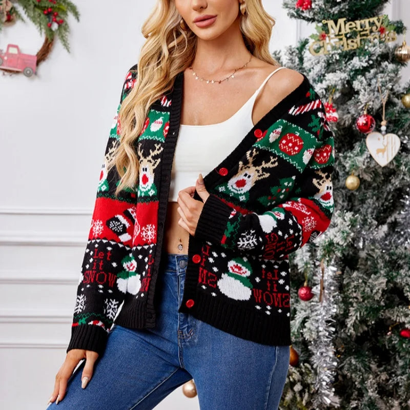 Gretchen | Festlicher Knopf-Front Cardigan