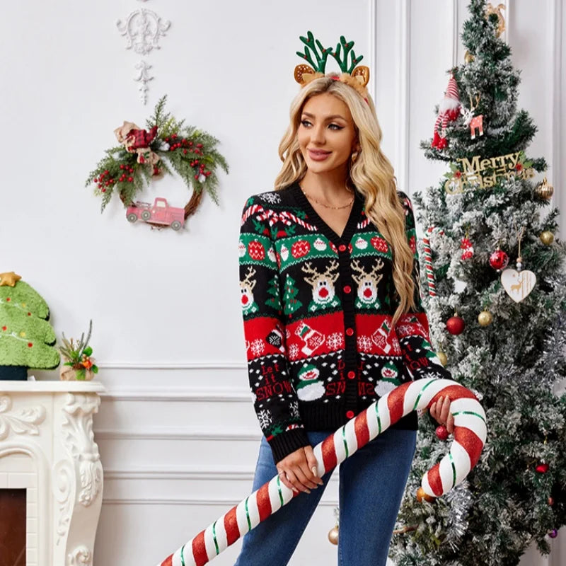 Gretchen | Festlicher Knopf-Front Cardigan