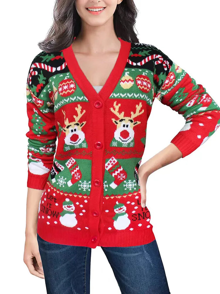 Gretchen | Festlicher Knopf-Front Cardigan