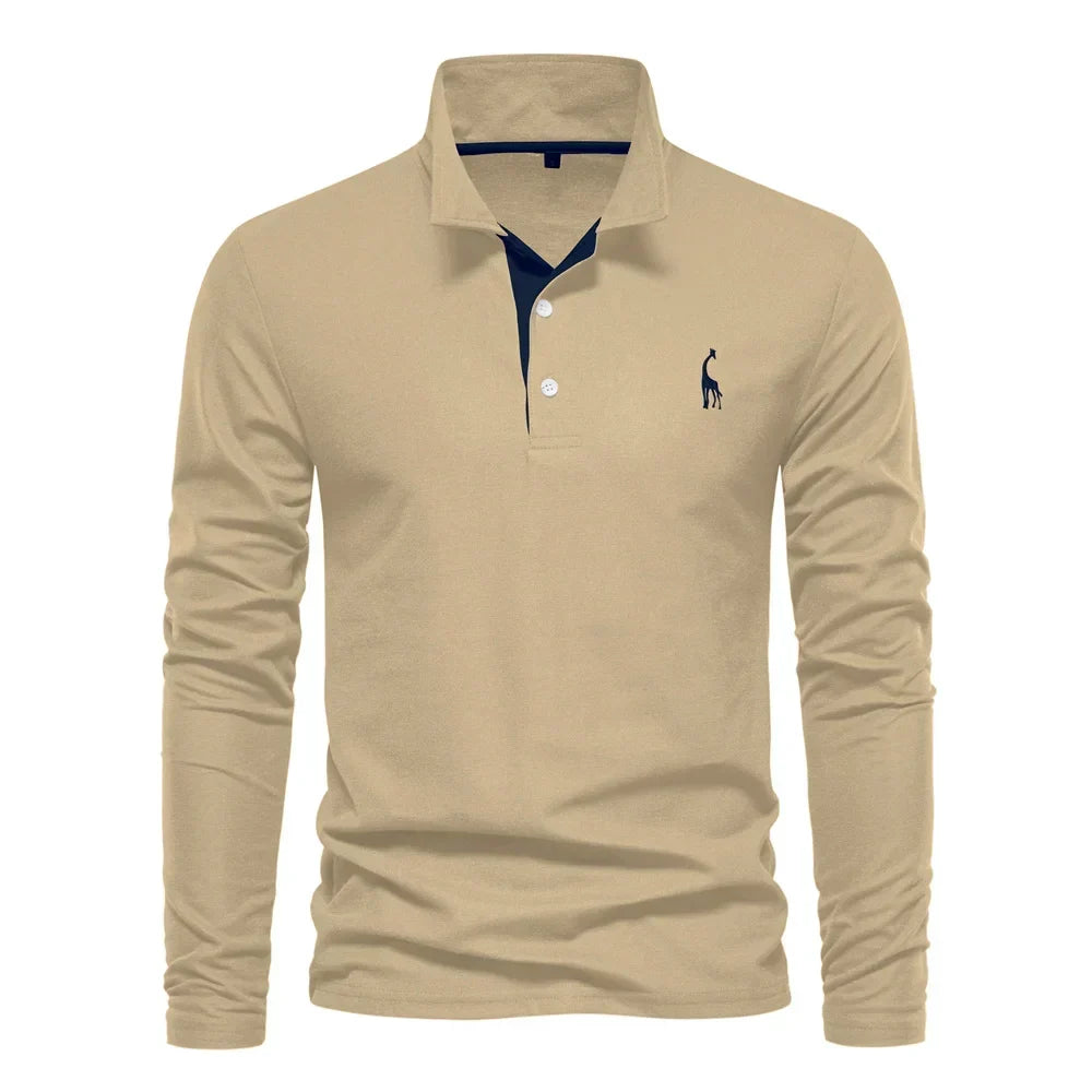 Kron | Luxuriöses Poloshirt mit langen Ärmeln