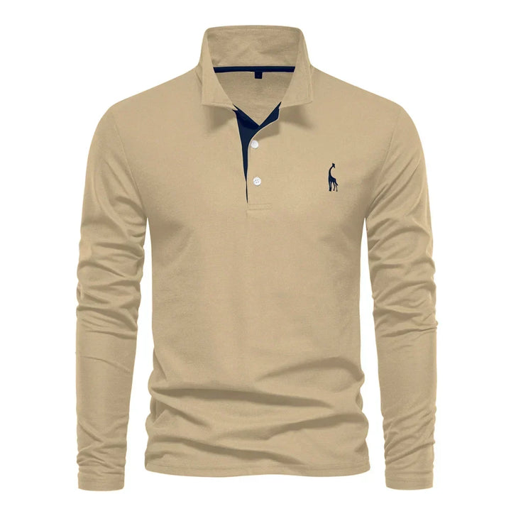 Kron | Luxuriöses Poloshirt mit langen Ärmeln