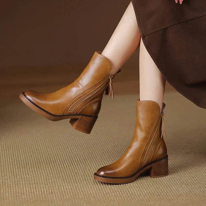 Gloria | Leder Stiefeletten