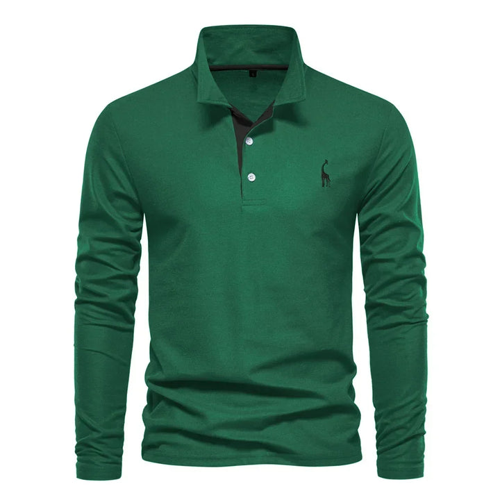 Kron | Luxuriöses Poloshirt mit langen Ärmeln