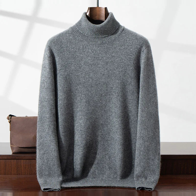 Eleganter Kaschmir-Rollkragenpullover