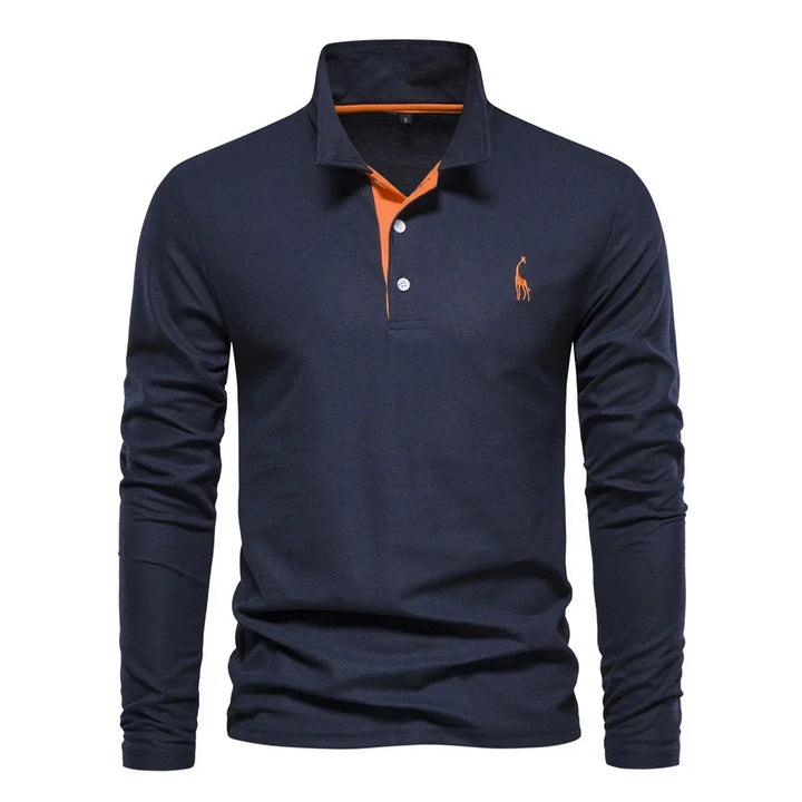 Kron | Luxuriöses Poloshirt mit langen Ärmeln