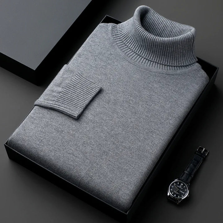 Eleganter Herren-Rollkragenpullover