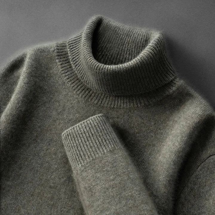 Eleganter Kaschmir-Rollkragenpullover