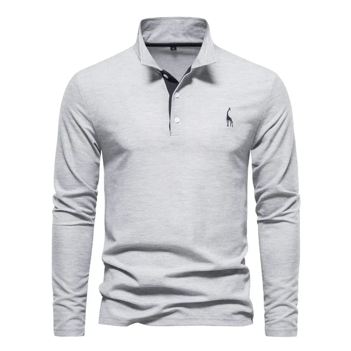 Kron | Luxuriöses Poloshirt mit langen Ärmeln