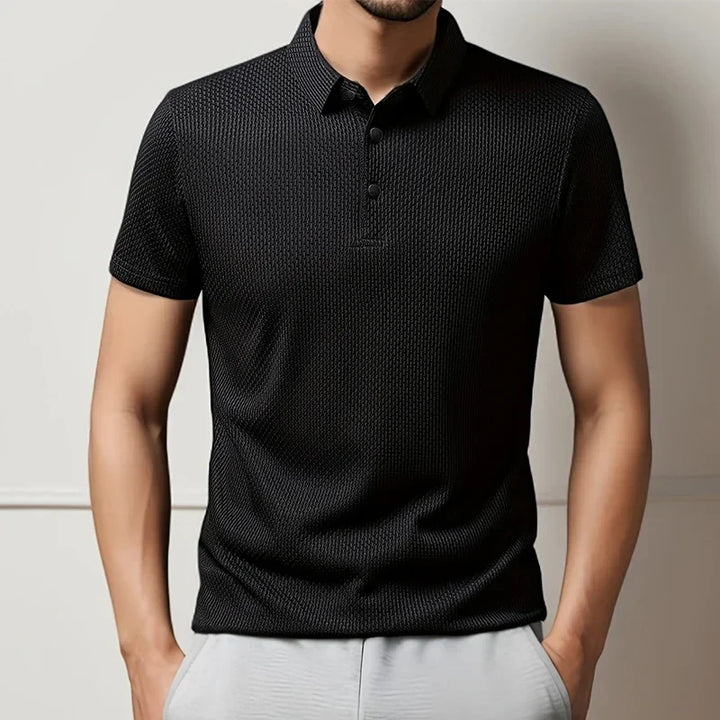 Herren Waffelstrick Polo-Shirt | Kurzarm