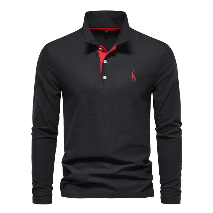 Kron | Luxuriöses Poloshirt mit langen Ärmeln