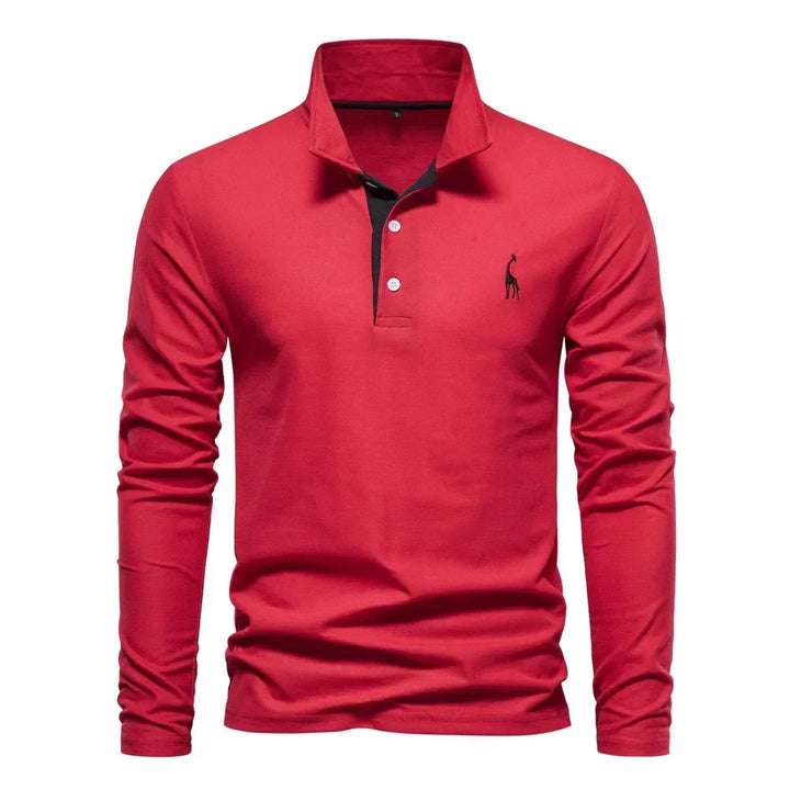 Kron | Luxuriöses Poloshirt mit langen Ärmeln