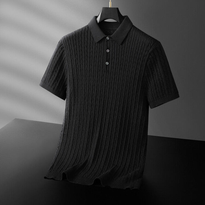 Kron | Elegantes, geripptes Polohemd