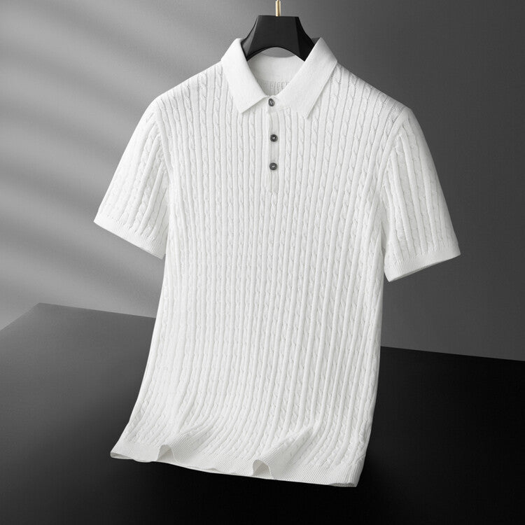 Kron | Elegantes, geripptes Polohemd