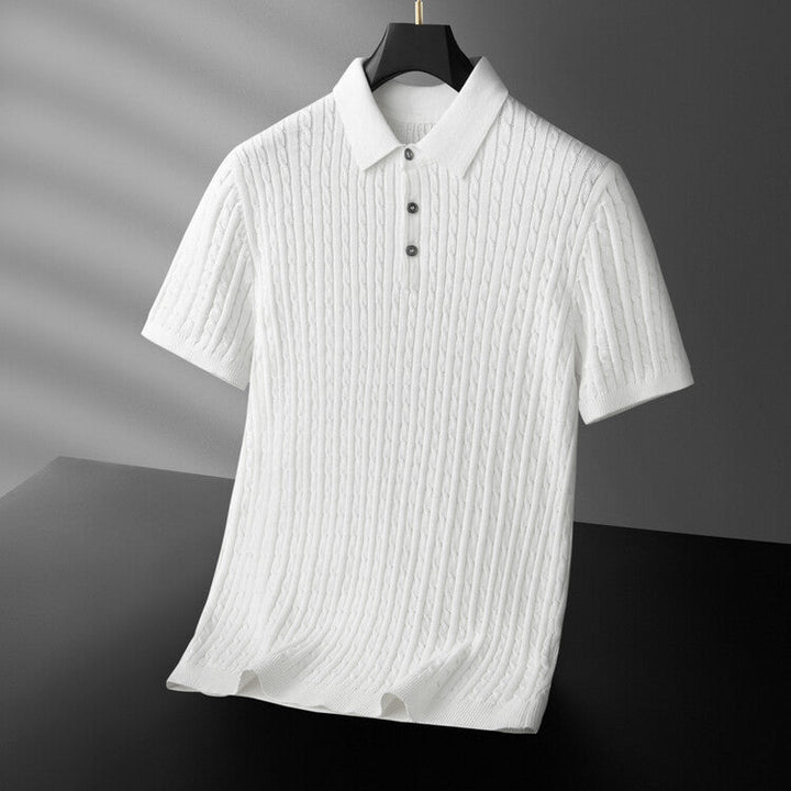 Kron | Elegantes, geripptes Polohemd