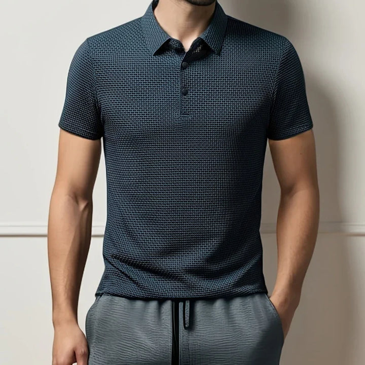 Herren Waffelstrick Polo-Shirt | Kurzarm