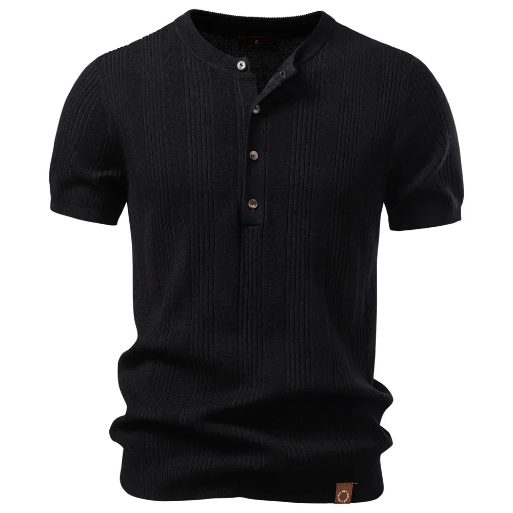 Kron | Geribde Henley-Polo