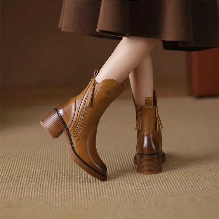 Gloria | Leder Stiefeletten