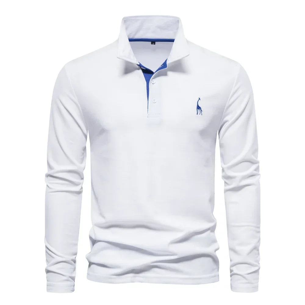 Kron | Luxuriöses Poloshirt mit langen Ärmeln