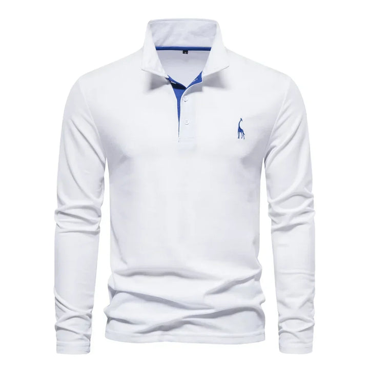Kron | Luxuriöses Poloshirt mit langen Ärmeln