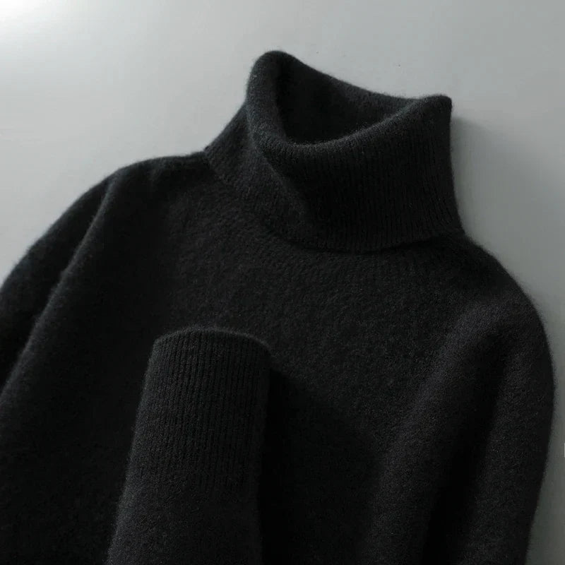 Eleganter Rollkragenpullover aus Wolle