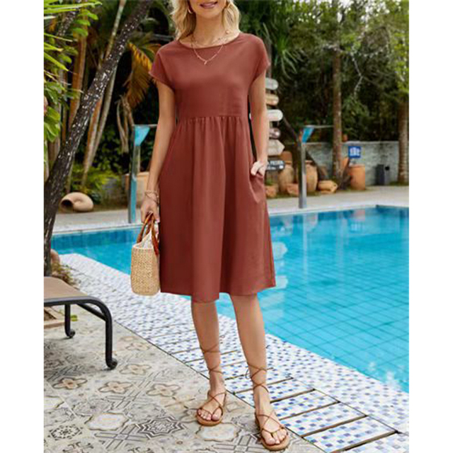Sommerkleid für Damen, Midi-Länge | Lässig