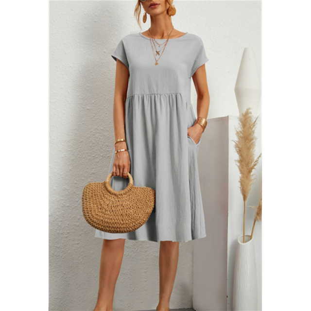 Sommerkleid für Damen, Midi-Länge | Lässig