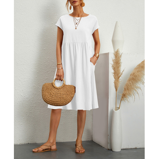 Sommerkleid für Damen, Midi-Länge | Lässig