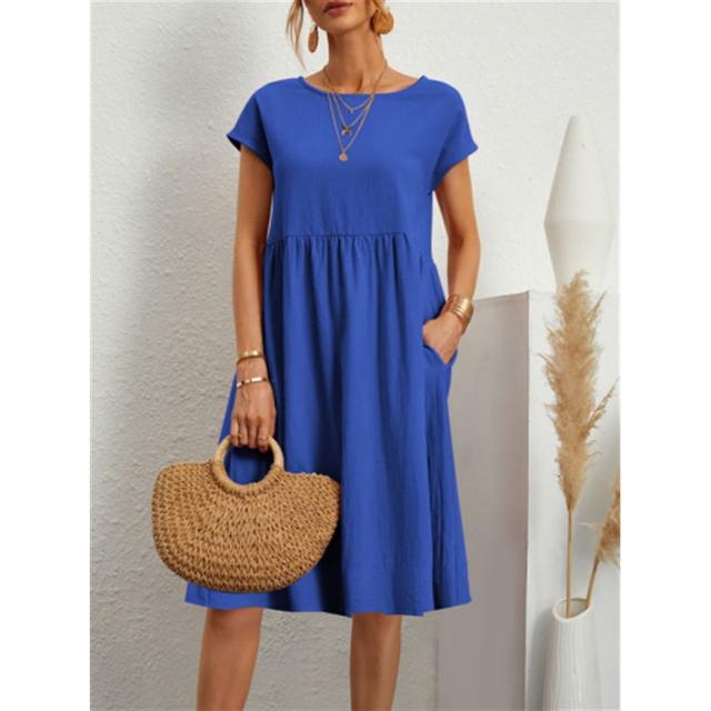 Sommerkleid für Damen, Midi-Länge | Lässig