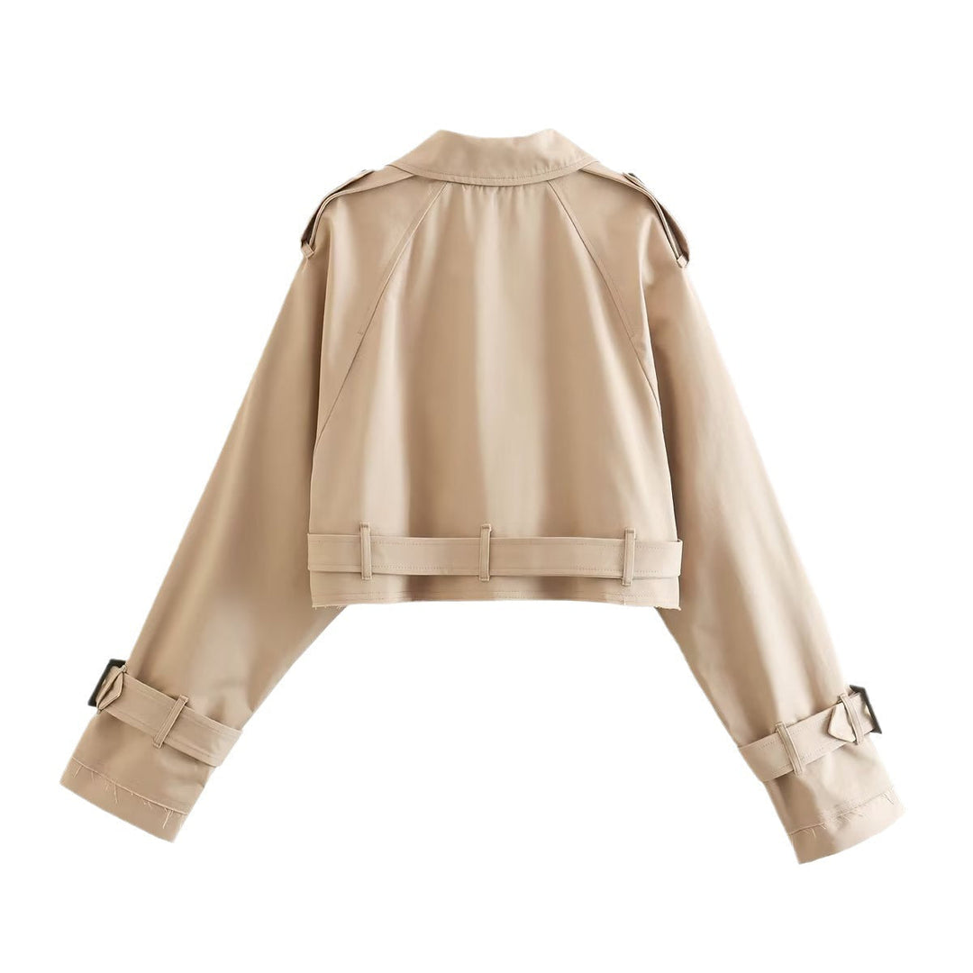 Stephanie | Eleganter kurzer Trenchcoat Damen