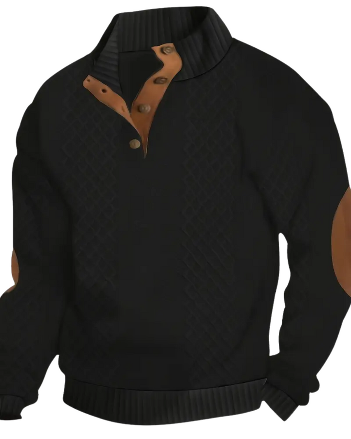 Eleganter Knopf-Pullover