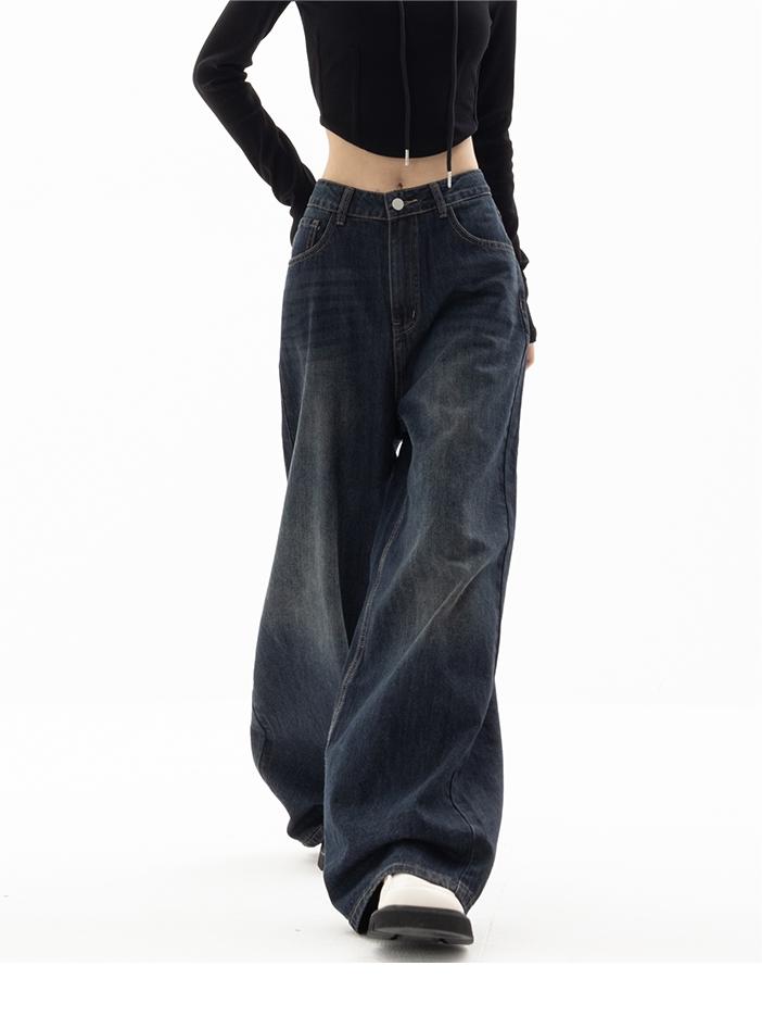 Baggy Jeans Damen Wide Leg Schnitt für Frühling & Sommer Lässige Boyfriend Denim