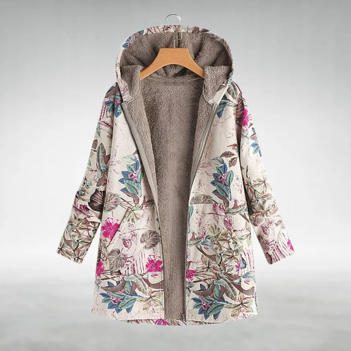 Melvaris | florale Fleecejacke
