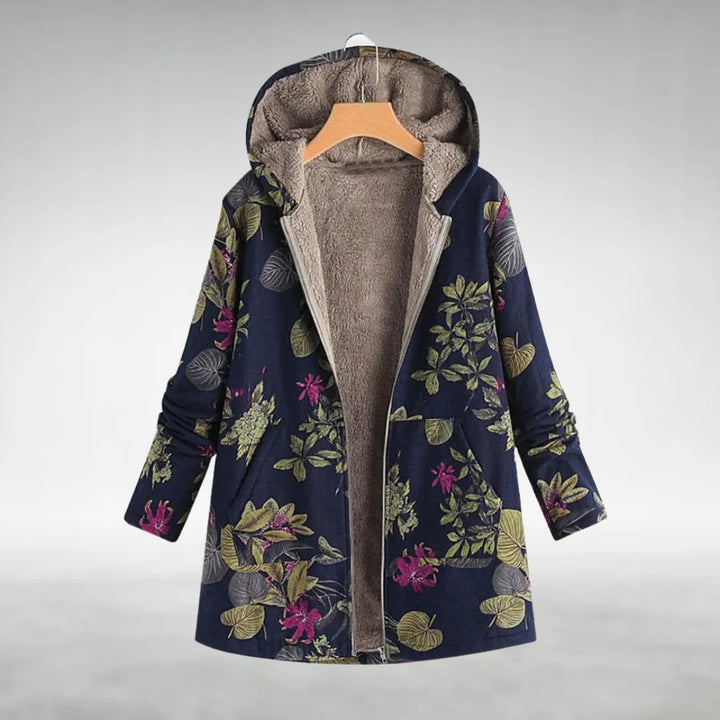 Melvaris | florale Fleecejacke