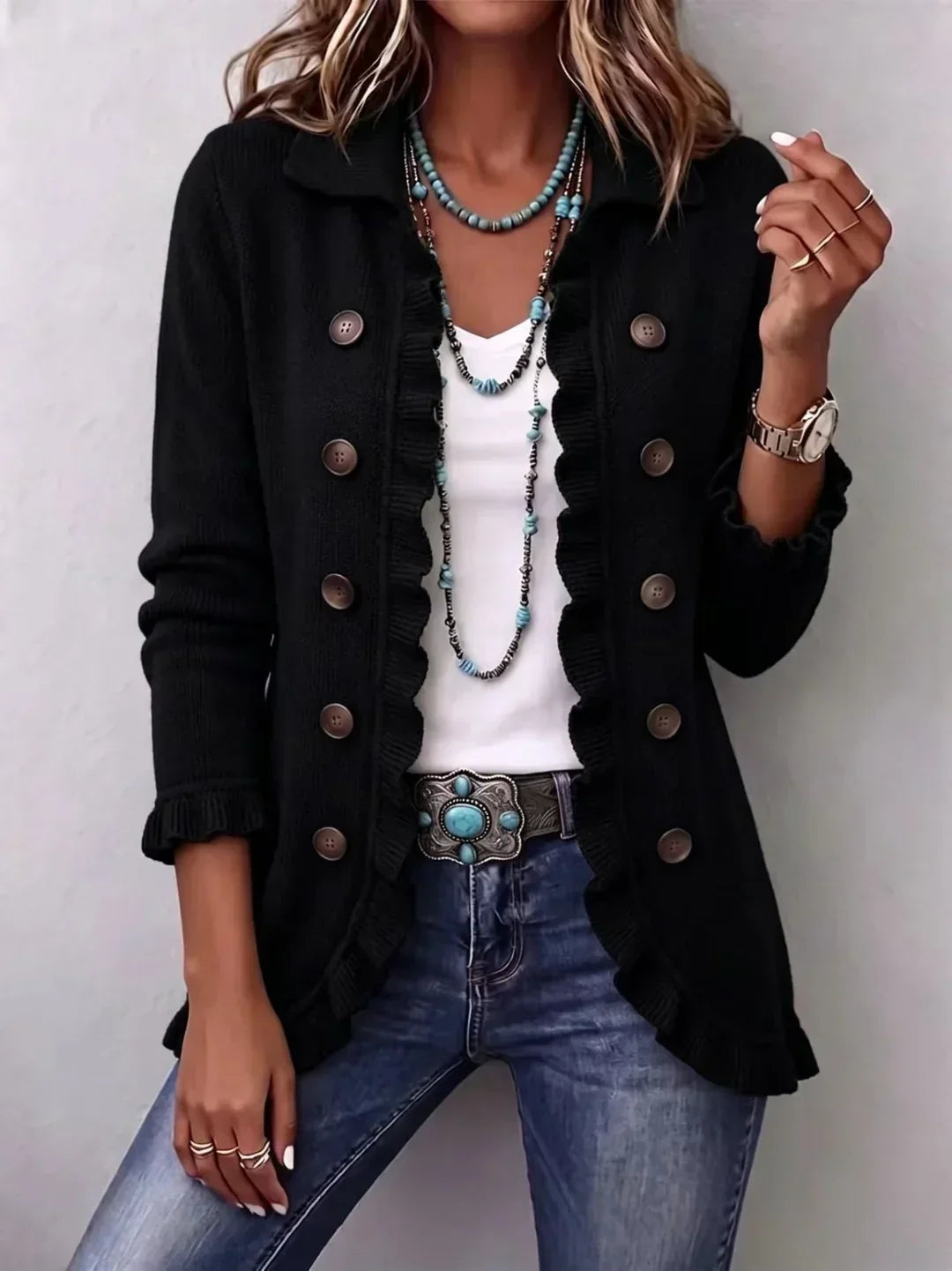 Lois | Boho Rüschjacke