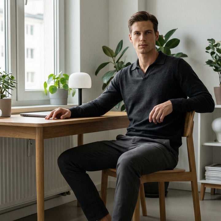 Kron | Luxuriöses Strick-Polohemd