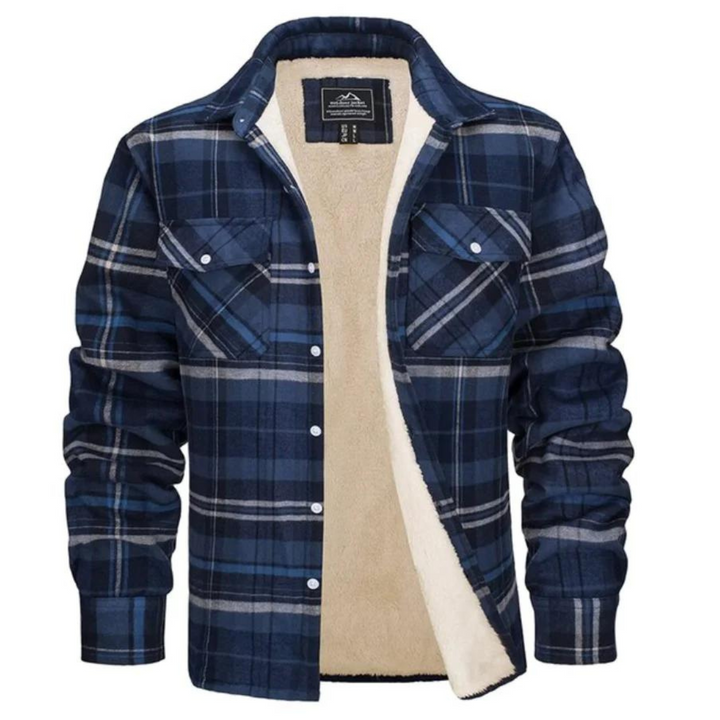 Dawson | Herren Sherpa-Futter Karo-Jacke