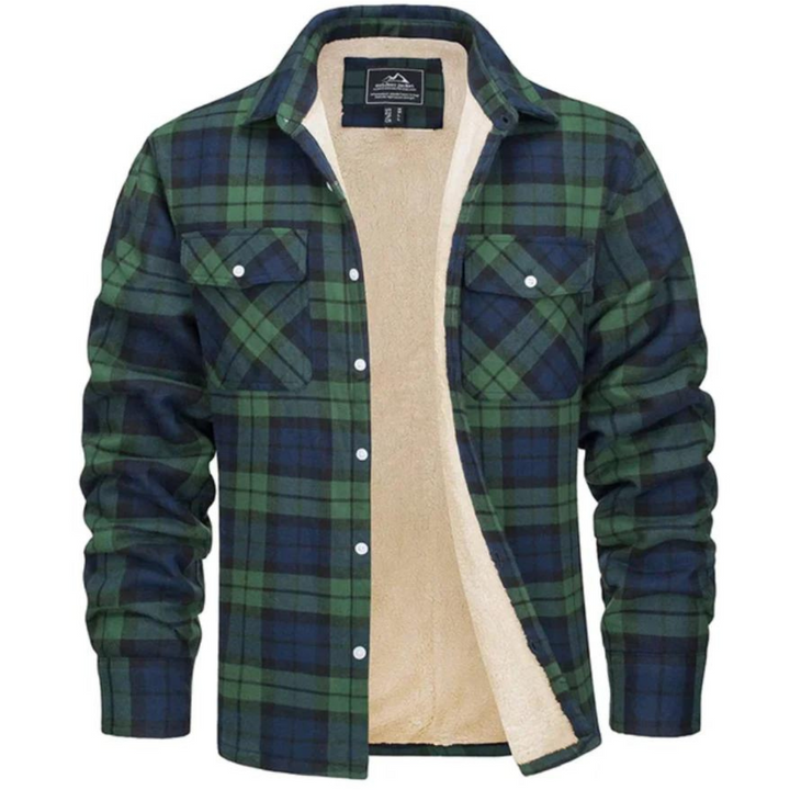Dawson | Herren Sherpa-Futter Karo-Jacke