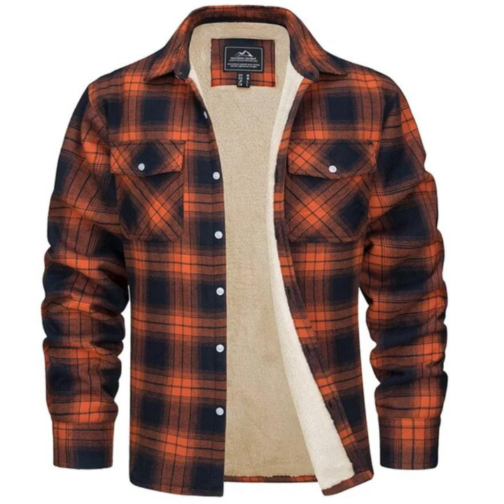 Dawson | Herren Sherpa-Futter Karo-Jacke