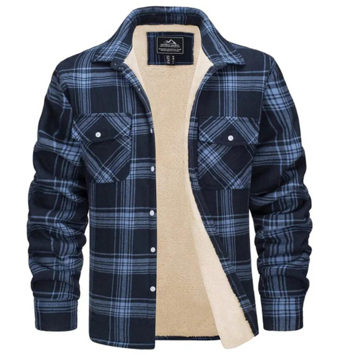 Dawson | Herren Sherpa-Futter Karo-Jacke