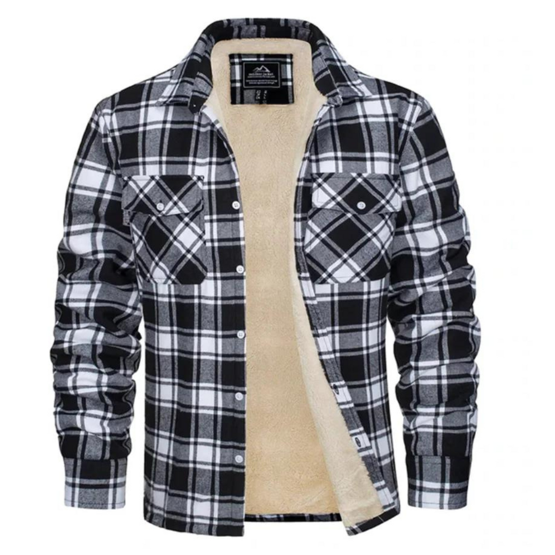 Dawson | Herren Sherpa-Futter Karo-Jacke
