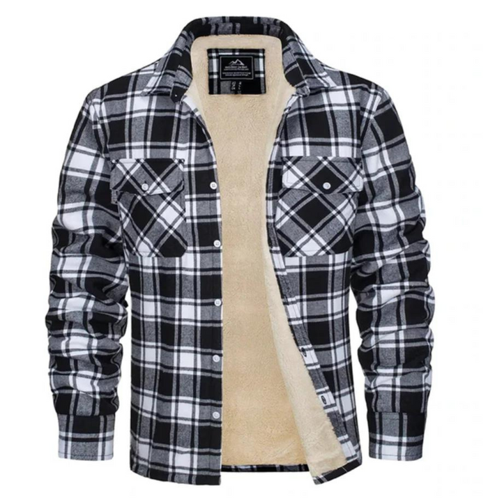 Dawson | Herren Sherpa-Futter Karo-Jacke