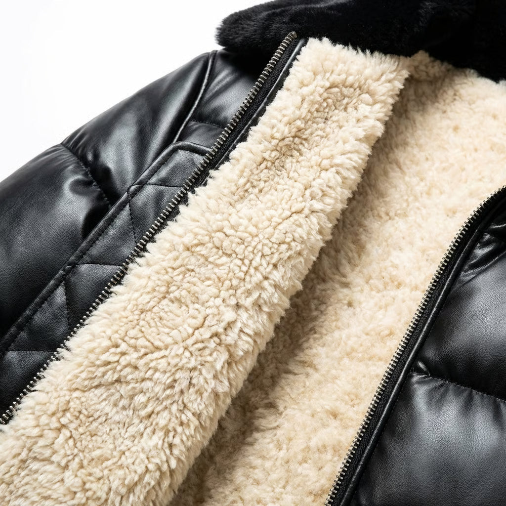 Henrik | Warme, gepolsterte Jacke im Vintage-Stil