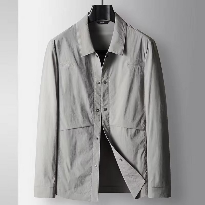 Herren Freizeit Langarmhemd | Brusttaschen